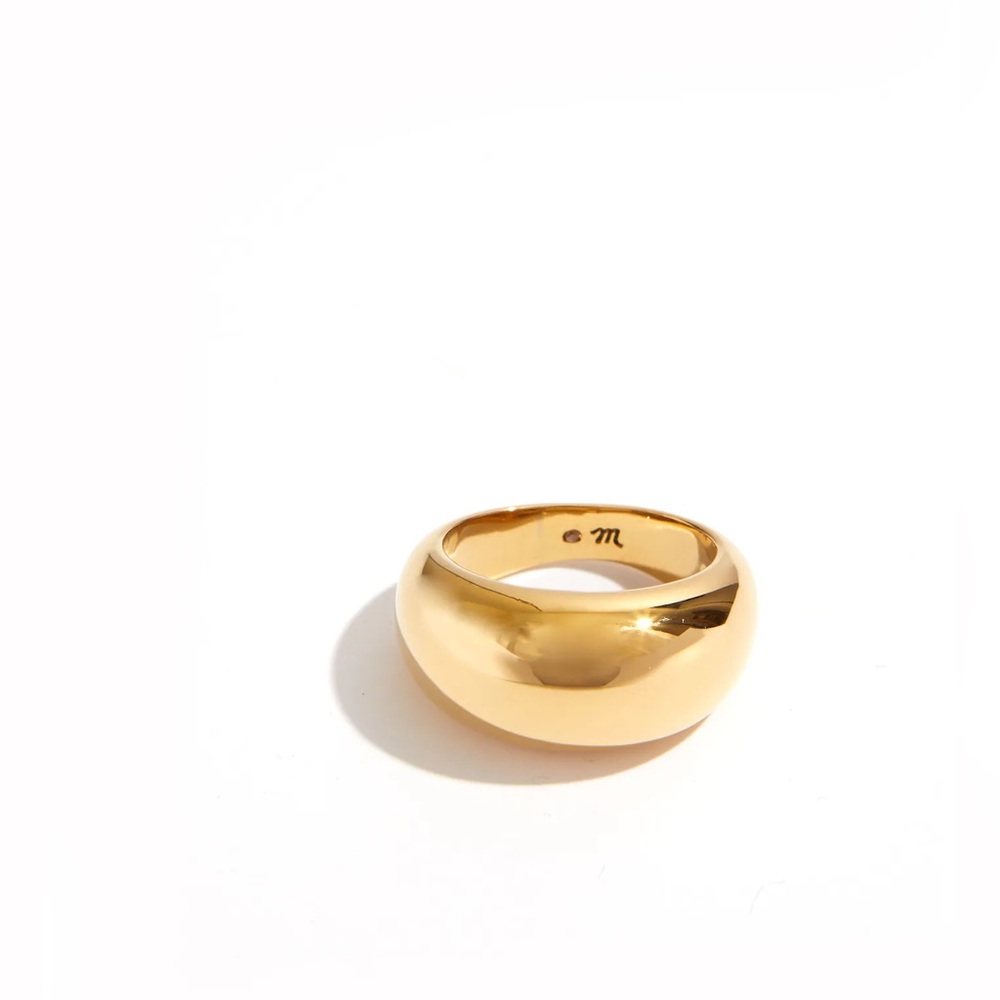 Madewell gold Dome Ring size 6